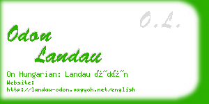 odon landau business card
